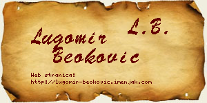 Lugomir Beoković vizit kartica